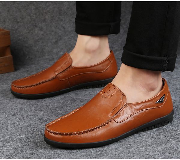  Giày nam da bò kiểu nhăn GDN003 