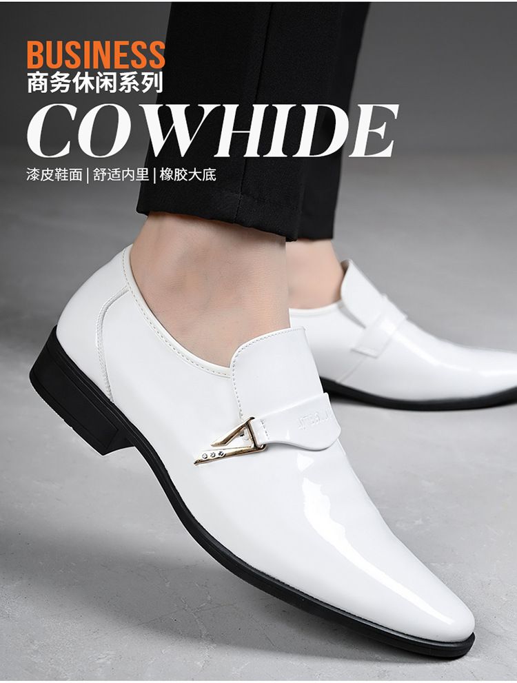 Giày tây nam da bò bóng, giày lười, công sở GDN063