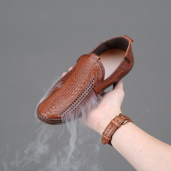  Giày da nam thoáng khí GDN018 