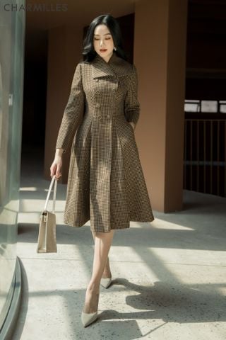 Manto cổ sam 4 khuy