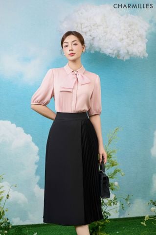 Chân váy zập ly nửa tà