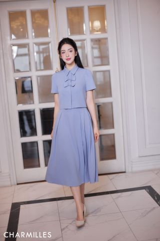 Chân váy mí VV trước sau