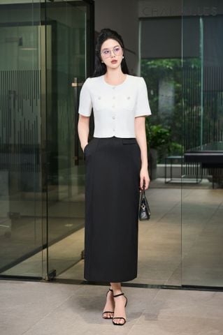 Váy cạp đáp, mí dọc