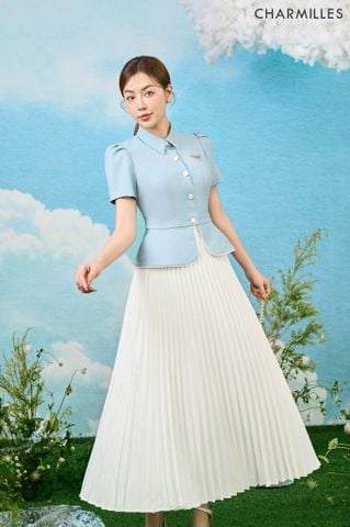 Chân váy dập li xốp