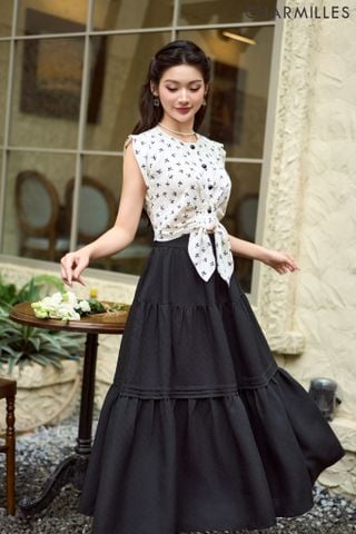 Chân váy gấu nối 3 tầng