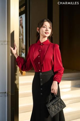 Áo phối bèo ngực