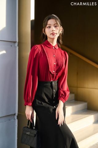 Áo phối bèo ngực