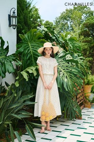 Chân váy hoa nhí dáng xòe