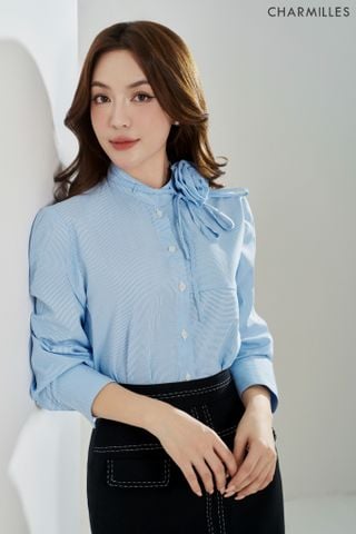Áo phối hoa cổ