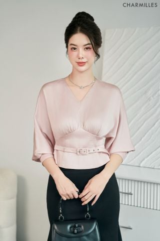 Áo mí ngực phối khuy sau