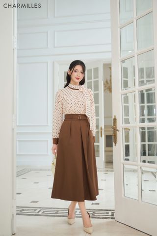 Chân váy đai diễu chỉ