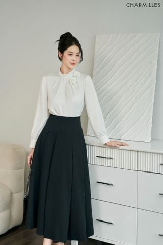 Chân váy vạt xếp ly
