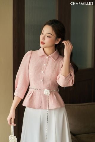 Áo tiểu thư phối xích hoa