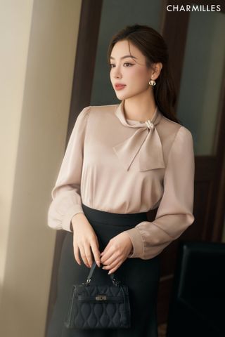 Áo phối nơ ngọc