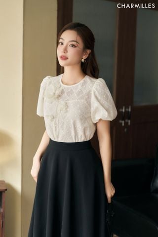 Áo đính hoa