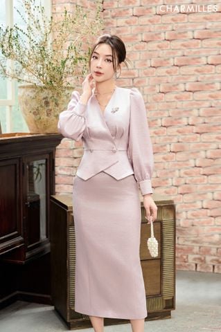 Áo vạt lệch bổ khuyết