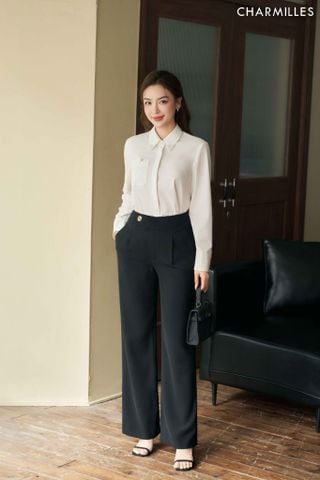 Quần cạp đáp 1 khuy đính