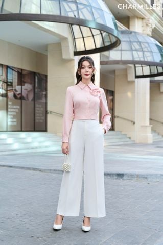 Quần ống sớ phối khuy hông