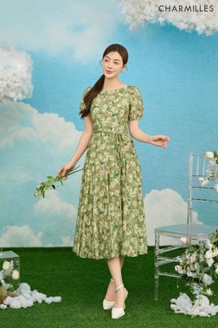 Đầm hoa nhí tay bồng