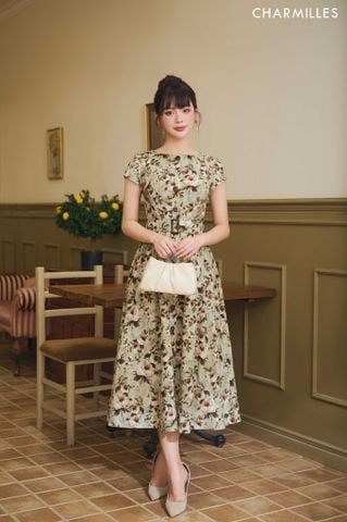 Đầm hoa dáng xòe