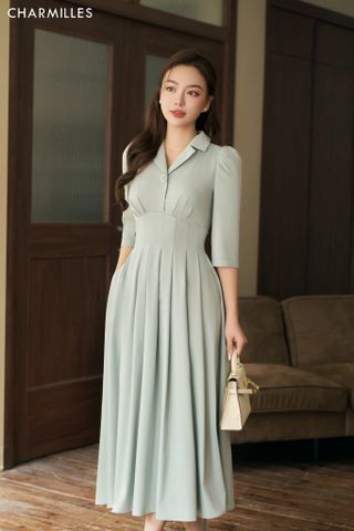 Đầm xếp ly nhúm ngực