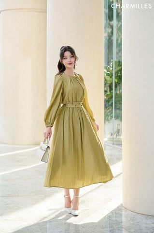 Đầm chun phối đai hoa