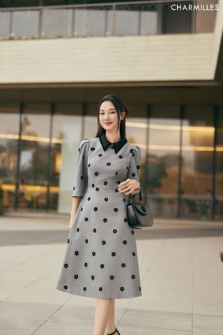 Đầm phối hoa