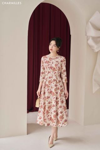 Đầm hoa đính cườm