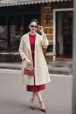 Manto handmade phối 2 khuy