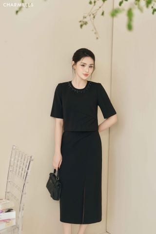 Chân váy mí tia, hở gấu
