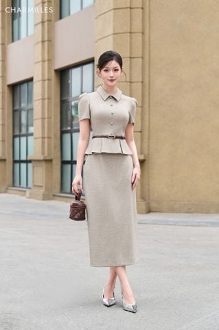 Chân váy bút chì dáng suông