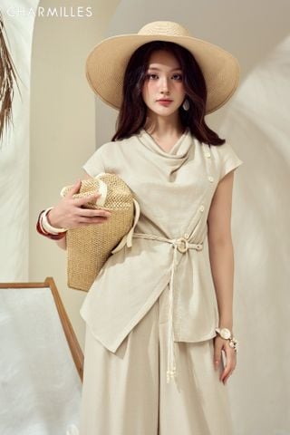 Áo vạt cách điệu