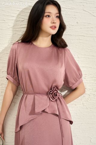 Áo lụa vạt lệch