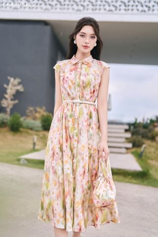 Đầm hoa tay chờm