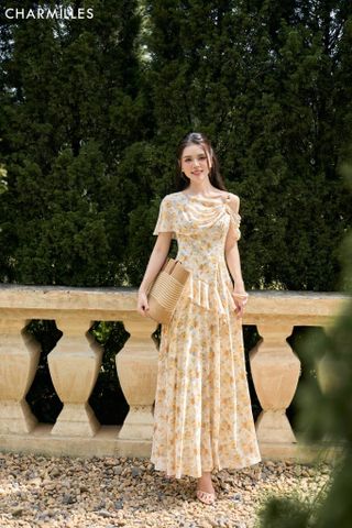 Đầm maxi dây hạt