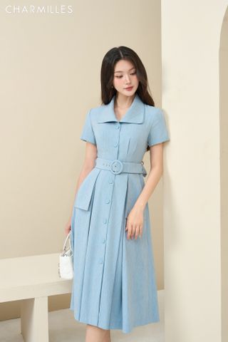 ĐẦM CỔ ĐỨC CÀI KHUY
