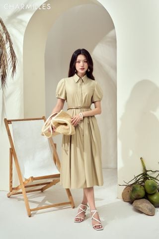 Đầm cài giấu khuy