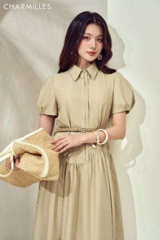 Đầm cài giấu khuy