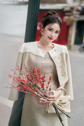 Vest phối đính cúc
