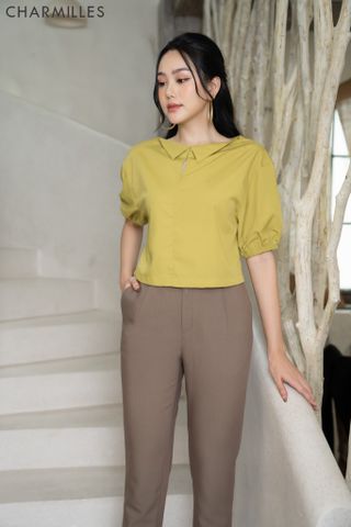 Áo Croptop Cổ Nhọn