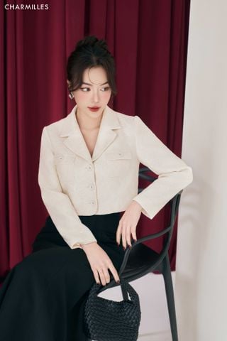 Vest cổ bẻ phối túi