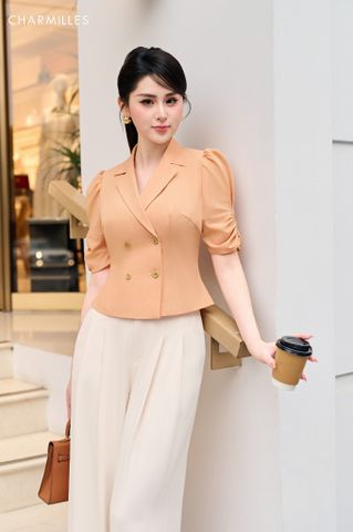 Áo 2 ve cổ nhún