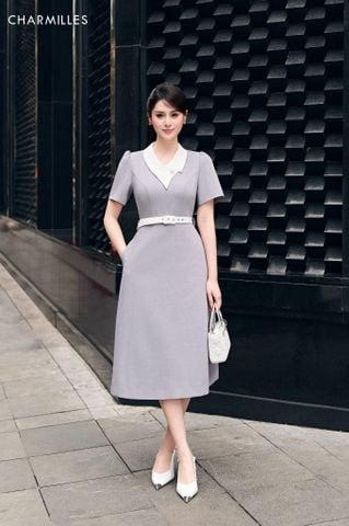 Đầm cổ mắt mèo