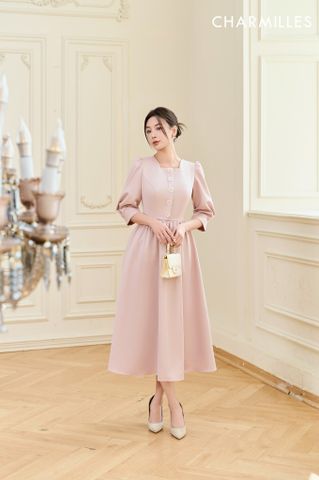 Đầm dáng xòe đính hoa