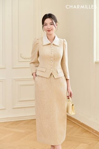 Chân váy xẻ tà sau