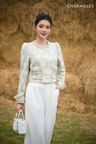 Vest hoa phối rua