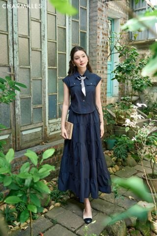 Chân váy xếp tầng