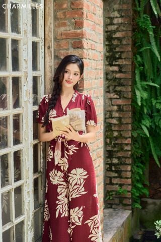 Áo hoa gấu buộc chun