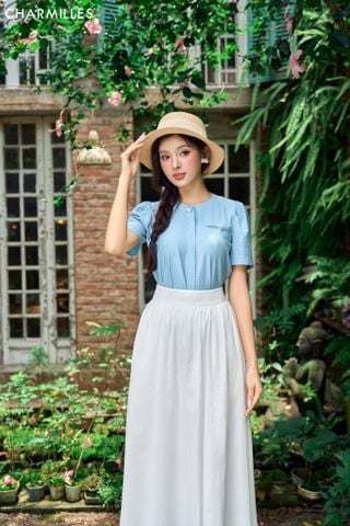 Áo phối túi ngực