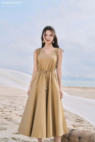 Đầm maxi eo nhún